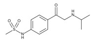 Sotalol Impurity-B N-[4-[[(1-methylethyl)amino]acetyl]phenyl]methanesulphonamide 