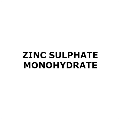 Zinc Sulphate Monohydrate - White Crystals ZnSO4Â·H2O CAS 7446-19-7 | High Purity Water Soluble Cost-Effective