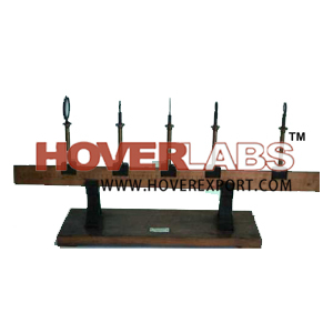 Optical Bench - Wood and Metal, 1000mm Length, Linear Scale | Precise Alignment, Stable Base, 5+ Holders