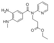 3-[(3-AMINO-4-METHYLAMINO-BENZOYL)-PYRIDIN-2-YL-AMINO]-PROPIONIC ACID ETHYL ESTER