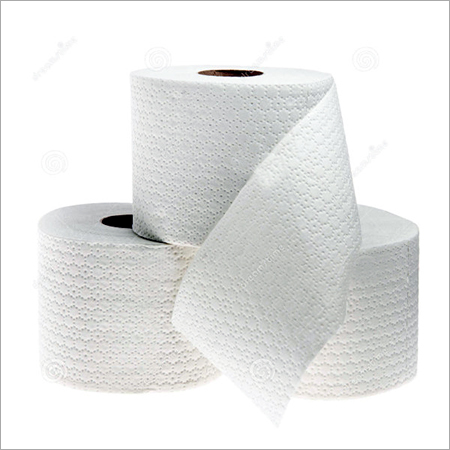 Three Rolls White Perforated Toilet Paper