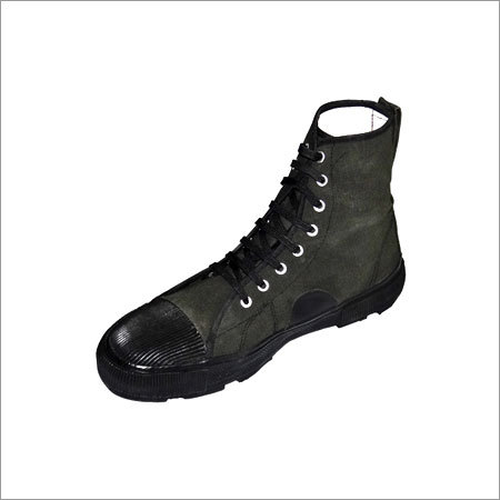 Polyester Blended Duck Ankle Boot Rubber Sole OG