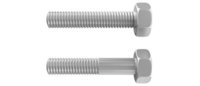 Hex Bolts - Galvanized Metal Alloy, 6mm - 100mm Size, 10mm - 300mm Length, Brown Color | Corrosion Resistant, Excellent Threading, High Strength