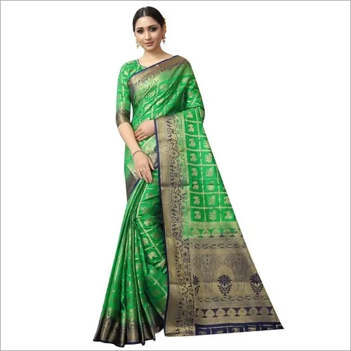 Designer wedding wear patola style saree