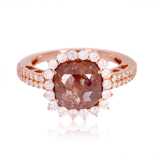 18k Rose Gold Diamond Cocktail Ring