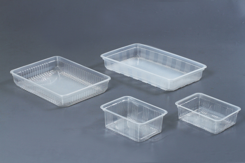 Rectangular Tray - Transparent Plastic, Size 1250 gm to 1500 gm | Hygienic Food Packaging, Recyclable, Seamless Finish, Alluring Design
