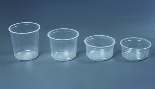 Round Container - Plastic Material , Multi Size Options, Transparent Color, Hygienic Food Feature, Durable Design for Long-Lasting Use