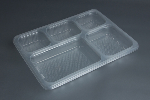Disposable Meal Tray - Plastic Material, Multi Size (Up to 140 x 190), Transparent Color | Hygienic Food Handling, Eco-Friendly Design, Excellent Functionality