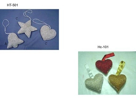 Crystal Christmas ornaments