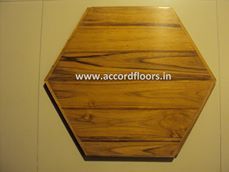 Hexagonal Teak Wood Flooring
