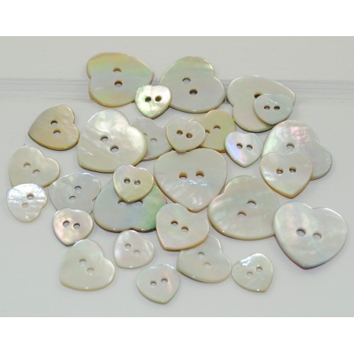 MOP HEART SHAPE Buttons