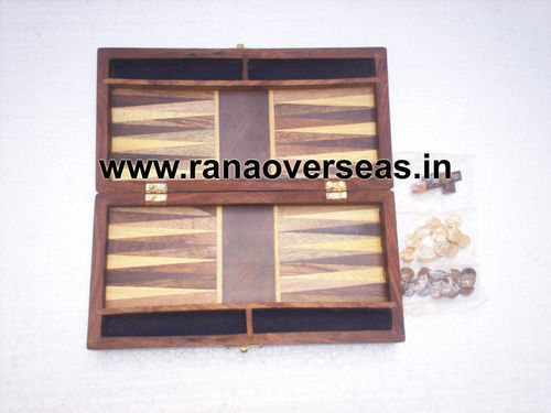 Antique Wooden Backgamon