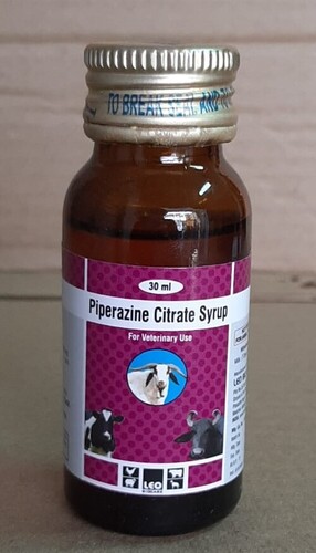 Piperazine Citrate Syrup I.P. - Storage Instructions: Store In A Cool Dry Place Away From Direct Sunlight. Keep Out Of Reach Of Children.