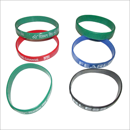Colored Silicone Wristband