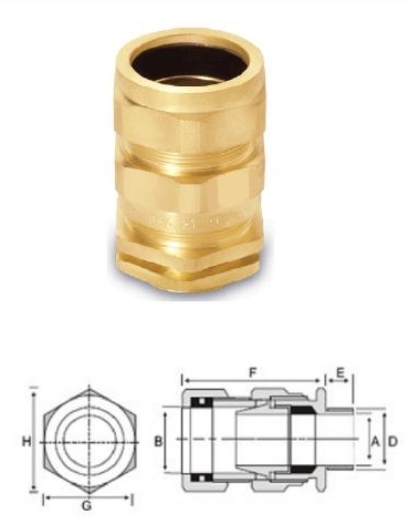 EIW Brass Cable Gland