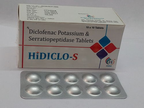 Diclofenac Potassium Serratiopeptidase Tablet