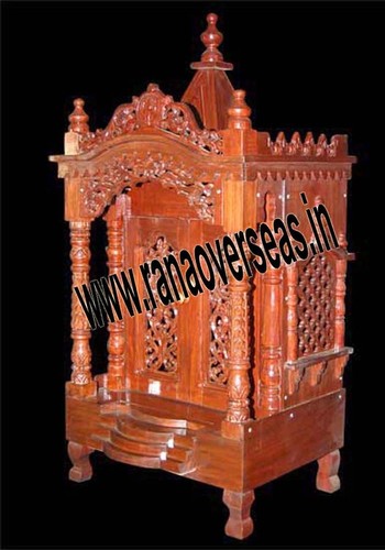 Polished Wooden Pooja Mandir