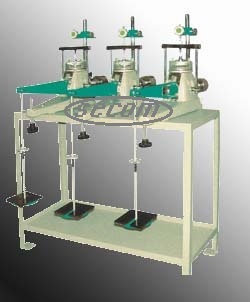 Three Gang Consolidation App - Steel Frame, Compact Size, Coated Finish | Dial Gauge, Soil Analysis, Laboratory Testing Equipment