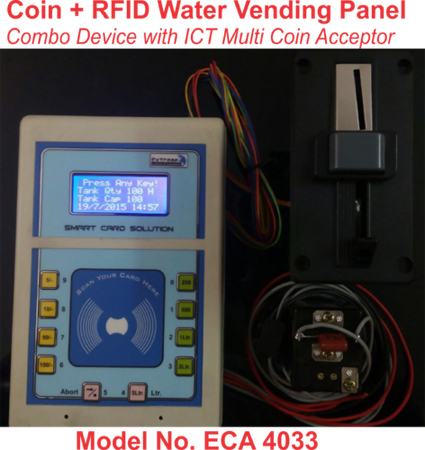 Coin Cum RFID Vending Machine Control Panel