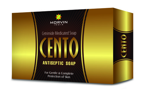 Cetrimide Soap - Antiseptic, 75g Bar | Natural Ingredients, Lemon Perfume, Attractive Yellow Design, Anti-Fungal Properties