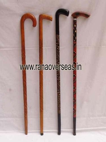 Polished Wooden Walking Sticks