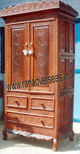 Brown Wooden Almirah