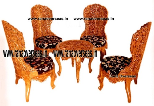 Wooden Chair Table Set