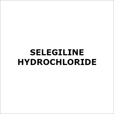 Selegiline Hydrochloride - Acetylenic Phenethylamine Derivative, White Crystalline Powder, >99% Purity, Water Soluble