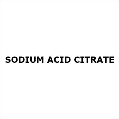 Sodium Acid Citrate - White Crystalline Powder Molecular Weight 210.14 g/mol | Food Grade High Purity Buffering Agent Water Soluble