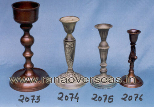 Aluminium Antique Finish Candle Stand2073-2074-2075-2076