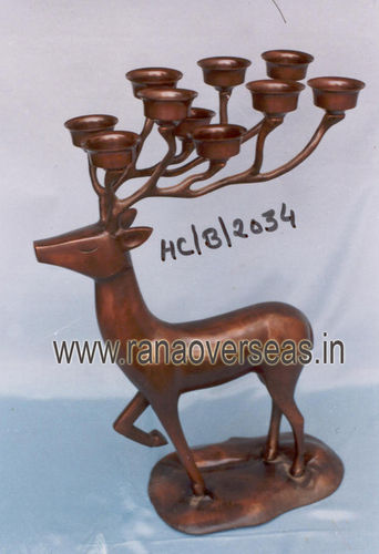 Aluminium Antique Finish Candle Stand2073-2074-2075-2076