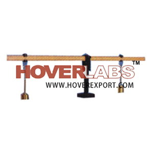 Moments of Force Apparatus - Wood Lever 1000mm Brown, Knife-Edge Clamps, Precise Force Measurement