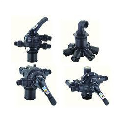 Multiport Valve - Wear Resistant High Hardness Ceramics, Black Color, Manual Operation, Easy to Handle, Excellent Seal Capability, Corrosion Resistant, Suitable for Water Treatment