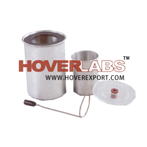 Student's Calorimeter - Aluminum Double-Walled, Air-Insulated with Copper Stirrer | Transparent Cover, Nested Design, Heat Minimizing