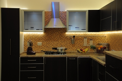 Curved Modular Kitchen