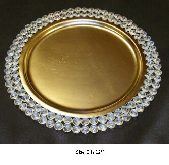 Crystal Charger Plate