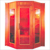 Sauna Cabin - Wooden Structure, 2-4 Persons Capacity, Brown Color | Detoxification, Muscle Relief, Relaxation, Stress Relief, Weight Loss