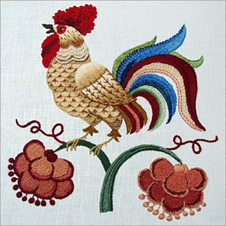 Crewel Embroidery Job Works