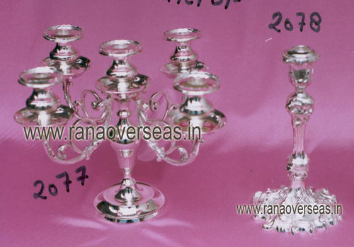 SilverPlatedCandleStand2077-2078