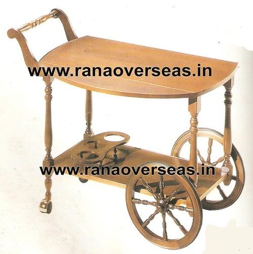 Wooden Serving Trolly1