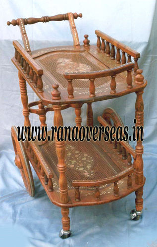 Wooden Serving Trolly 4