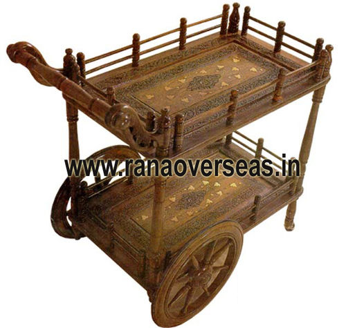 Wooden Serving Trolly 5