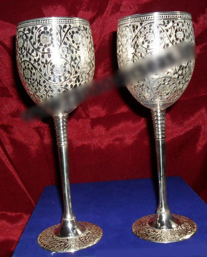 SILVER PLATED GOBLETS