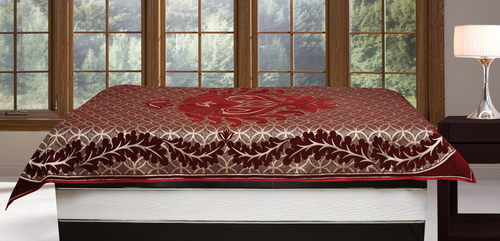 Attractive Elegant Single Diwan Bed Sheet - 100% Cotton, 54x90 inches | Quick Dry, Washable, Printed Pattern for Home & Hotel Use