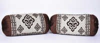 Attractive Chenille Bolster Cover - Embroidered Chenille Fabric, 18x31 Inch Rectangle Pieces For Home & Hotel Use