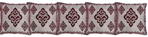 Chenille Cushion Cover - 18x18 Inches Set of 5 | Embroidered Pattern, Square Shape for Home and Hotel Use