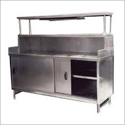 Pickup Counter with Shelves