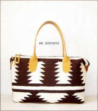 leather kilim  bag