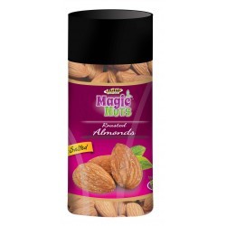 Roasted Almonds - 200g Jar | Light Brown, Common Cultivation, Dried Style, Lightly Salted