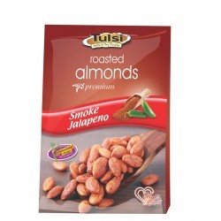 Roasted Almonds Smoke Jalapeno 250g - Sweet Dried Flavor | Common Variety Almonds with Unique Smoky Kick